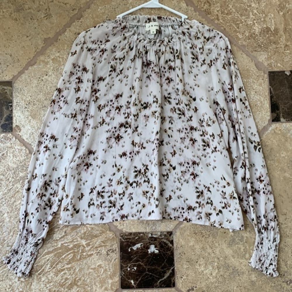 Cloth & Stone Print Shirt Sz M
